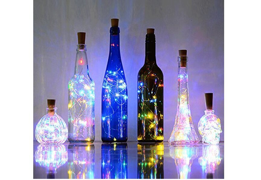 Virtene ar statīvu, LED, 1m cena un informācija | Ziemassvētku lampiņas, LED virtenes | 220.lv