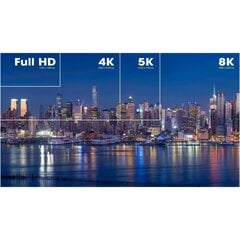 Manhattan, ​​​​HDMI 2.1 ar Ethernet 8K*60Hz, 1m, 48Gbps, ekranēts cena un informācija | Manhattan Televizori un piederumi | 220.lv