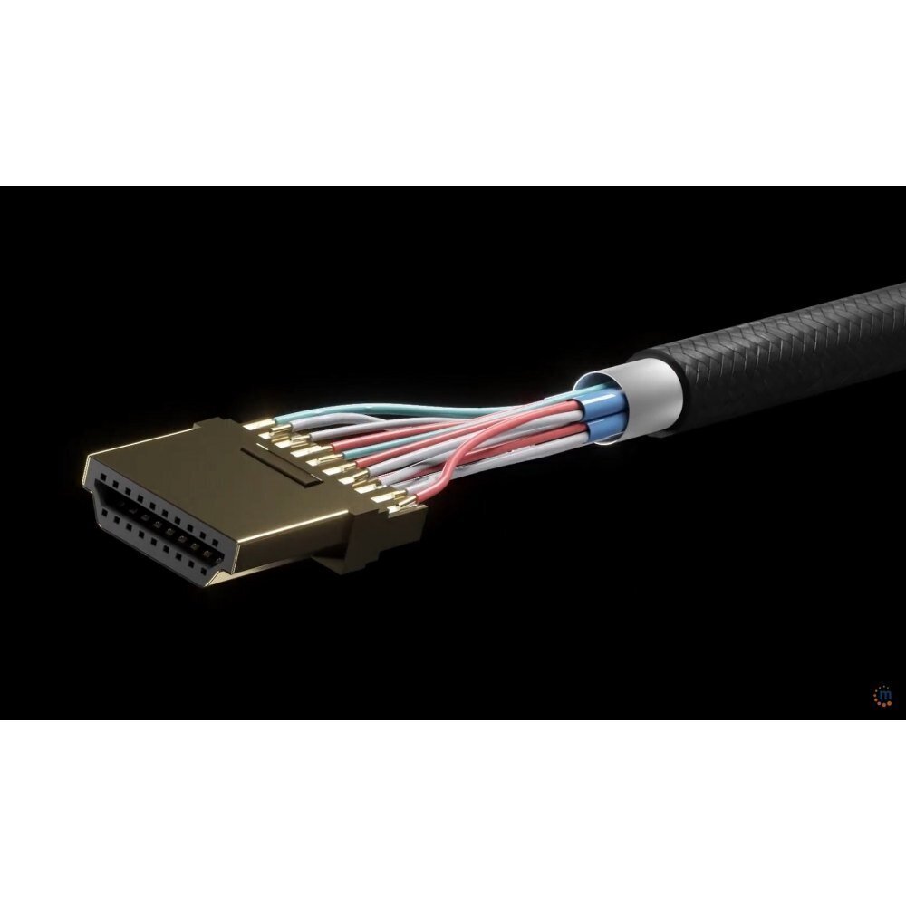 Manhattan, ​​​​HDMI 2.1 ar Ethernet 8K*60Hz, 2m, 48Gbps, ekranēts cena un informācija | Kabeļi un vadi | 220.lv