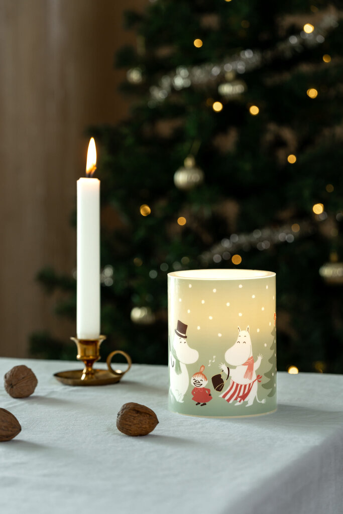 Muurla Moomin LED svece Festive spirits 12,5cm цена и информация | Sveces un svečturi | 220.lv