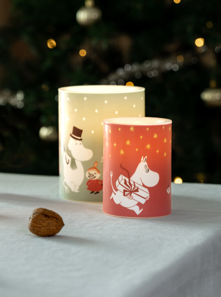 Muurla Moomin LED svece Festive spirits 12,5cm цена и информация | Sveces un svečturi | 220.lv