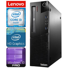 Lenovo M83 SFF i3-4150 32GB 480SSD+2TB DVD WIN10Pro cena un informācija | Stacionārie datori | 220.lv