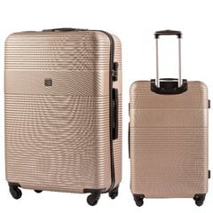 Большой чемодан Wings 5398, 75cm Коричневый цена и информация | Чемоданы, дорожные сумки | 220.lv
