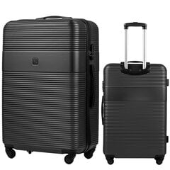 Большой чемодан Wings 5398, 75cm серый цена и информация | Чемоданы, дорожные сумки | 220.lv