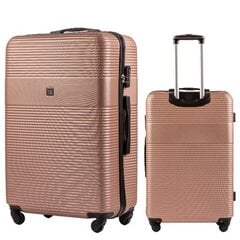Большой чемодан Wings 5398, 75cm золото цена и информация | Чемоданы, дорожные сумки | 220.lv