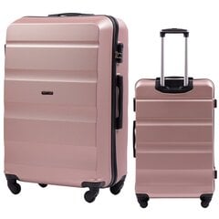 Liels koferis Wings AT01, 75cm, rozā цена и информация | Чемоданы, дорожные сумки | 220.lv