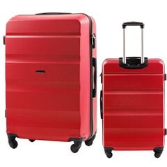 Большой чемодан Wings AT01, 75cm Красный цена и информация | Чемоданы, дорожные сумки | 220.lv