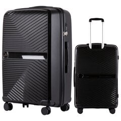 Большой чемодан Wings DQ181, 75cm черный цена и информация | Чемоданы, дорожные сумки | 220.lv