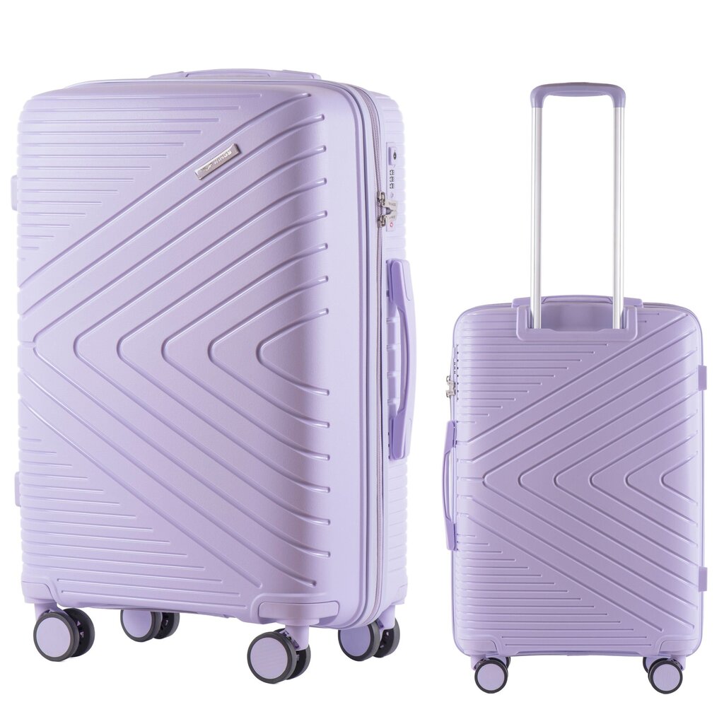 Vidējs koferis Wings DQ181, 65cm, violets cena un informācija | Koferi, ceļojumu somas | 220.lv