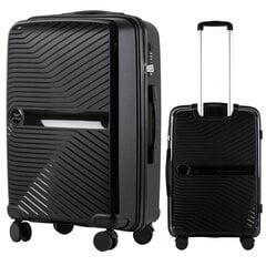 Средний чемодан Wings DQ181, 65cm черный цена и информация | Чемоданы, дорожные сумки | 220.lv