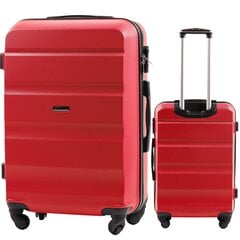 Vidējs koferis Wings AT01, 65cm, sarkans цена и информация | Чемоданы, дорожные сумки | 220.lv
