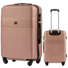 Средний чемодан Wings 5398, 65cm золото цена и информация | Чемоданы, дорожные сумки | 220.lv