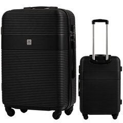 Средний чемодан Wings 5398, 65cm черный цена и информация | Чемоданы, дорожные сумки | 220.lv