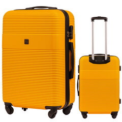 Vidējs koferis Wings 5398, 65cm, dzeltens цена и информация | Чемоданы, дорожные сумки | 220.lv