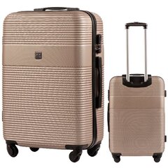 Средний чемодан Wings 5398, 65cm Коричневый цена и информация | Чемоданы, дорожные сумки | 220.lv
