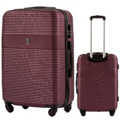 Средний чемодан Wings 5398, 65cm Бургундия цена и информация | Чемоданы, дорожные сумки | 220.lv