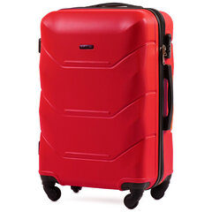 Средний чемодан Wings 147, 65cm Красный цена и информация | Чемоданы, дорожные сумки | 220.lv