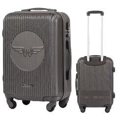 Маленький чемодан Wings SWL01, 55cm серый цена и информация | Чемоданы, дорожные сумки | 220.lv