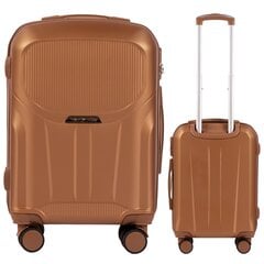 Маленький чемодан Wings PDT01, 55cm Коричневый цена и информация | Чемоданы, дорожные сумки | 220.lv