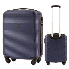 Маленький чемодан Wings 5398, 55cm синий цена и информация | Чемоданы, дорожные сумки | 220.lv