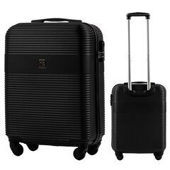 Маленький чемодан Wings 5398, 55cm черный цена и информация | Чемоданы, дорожные сумки | 220.lv