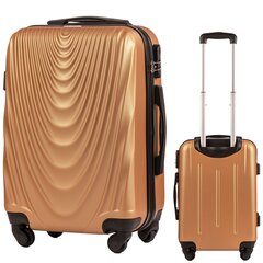 Маленький чемодан Wings 304, 55cm золото цена и информация | Чемоданы, дорожные сумки | 220.lv