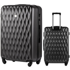 Большой чемодан Wings TD190, 75cm серый цена и информация | Чемоданы, дорожные сумки | 220.lv