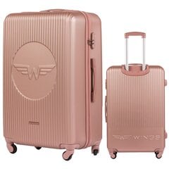Liels koferis Wings SWL01, 75cm, rozā цена и информация | Чемоданы, дорожные сумки | 220.lv