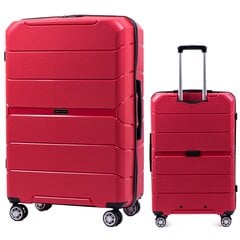 Большой чемодан Wings PP05, 75cm Красный цена и информация | Чемоданы, дорожные сумки | 220.lv