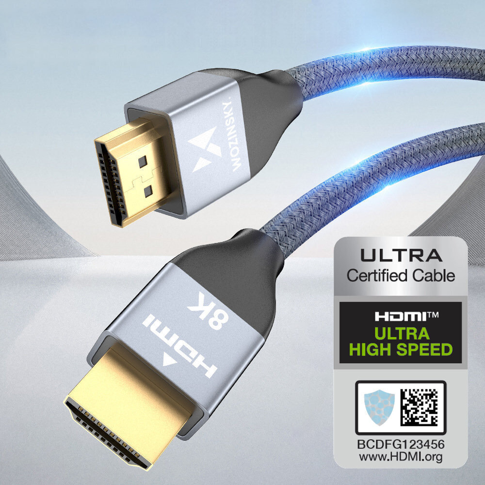 Wozinsky, HDMI 2.1, 3m cena un informācija | Kabeļi un vadi | 220.lv