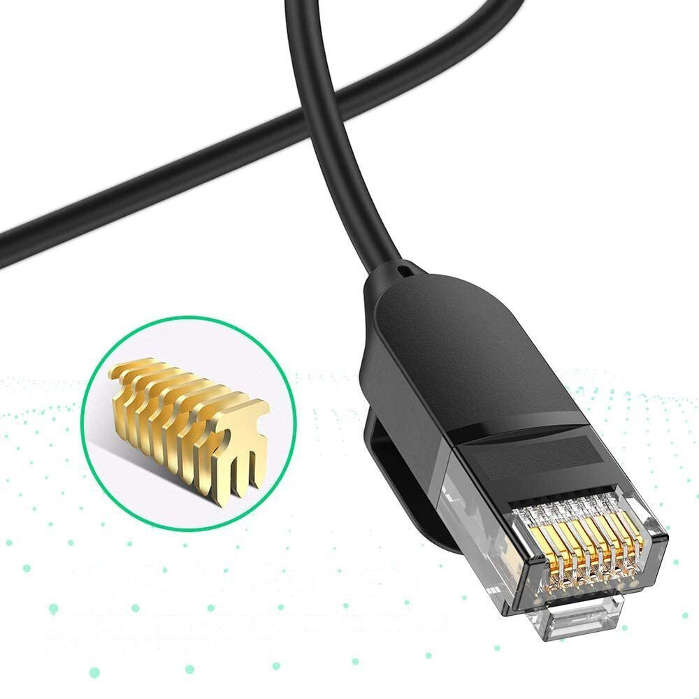 Patchcord tīkla kabelis Ethernet RJ45 Cat 6A UTP 1000Mbps, 10m цена и информация | Kabeļi un vadi | 220.lv