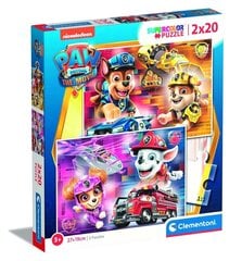 Puzle Clementoni Paw Patrol, 2x20 det. cena un informācija | Puzles, 3D puzles | 220.lv