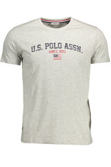 Футболка мужская U.S. Polo Assn, серая цена и информация | Мужские футболки | 220.lv