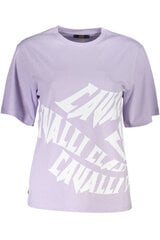 Футболка женская Cavalli Class, розовая цена и информация | Женские футболки | 220.lv