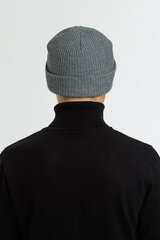 Cepure adīta Snowflake, pelēka cena un informācija | Vīriešu cepures, šalles, cimdi | 220.lv