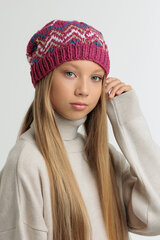 Женская шапка Snowflake, розовая цена и информация | Женские шапки | 220.lv