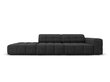 Stūra dīvāns Cosmopolitan Design Chicago, melns cena un informācija | Stūra dīvāni | 220.lv