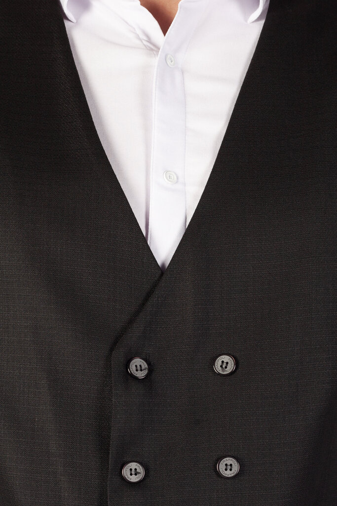 Uzvalka veste vīriešiem Frappoli, melna cena un informācija | Vīriešu vestes | 220.lv