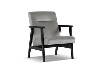 Krēsls Cosmopolitan Design Tomar, pelēks/melns цена и информация | Кресла в гостиную | 220.lv