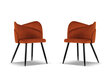 2-u krēslu komplekts Cosmopolitan Design Santana, sarkans cena un informācija | Virtuves un ēdamistabas krēsli | 220.lv