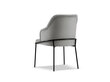 Krēsls Cosmopolitan Design Sandrine, pelēks/melns cena un informācija | Virtuves un ēdamistabas krēsli | 220.lv