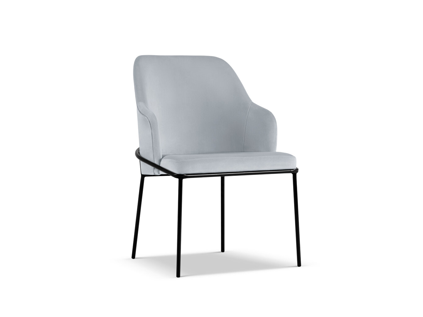 Krēsls Cosmopolitan Design Sandrine, zils/melns cena un informācija | Virtuves un ēdamistabas krēsli | 220.lv