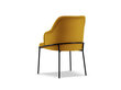 Krēsls Cosmopolitan Design Sandrine, dzeltens/melns cena un informācija | Virtuves un ēdamistabas krēsli | 220.lv