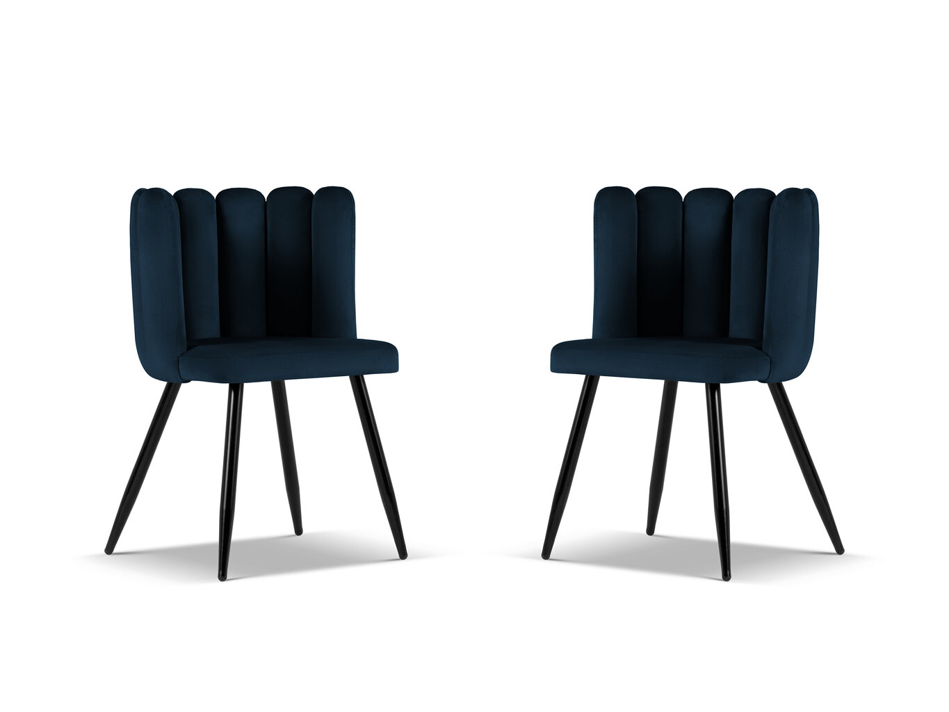 2-u krēslu komplekts Cosmopolitan Design Evora, zils cena un informācija | Virtuves un ēdamistabas krēsli | 220.lv