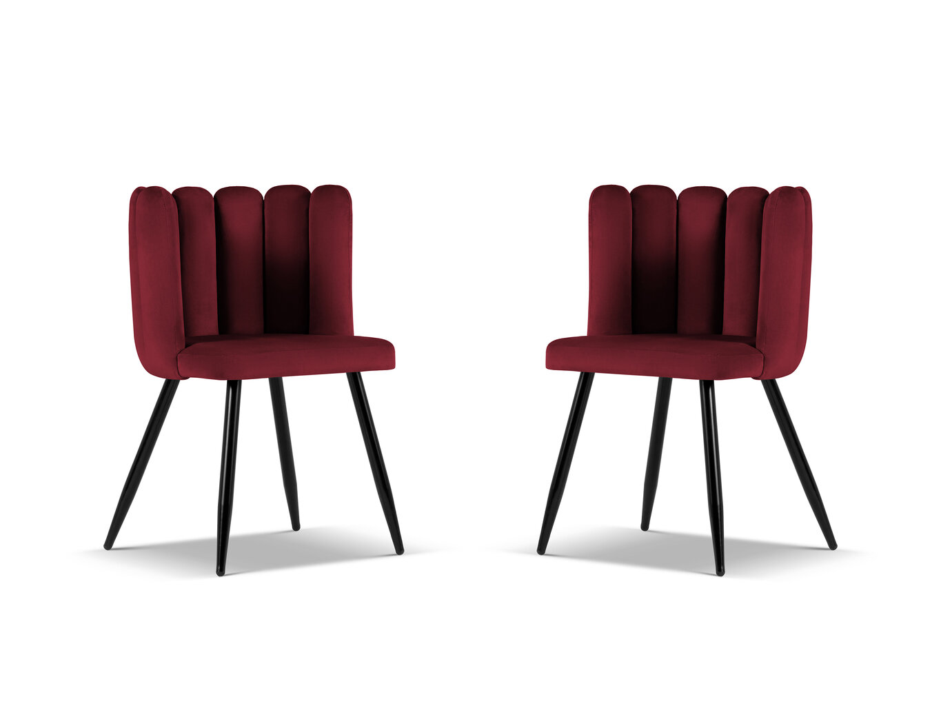 2-u krēslu komplekts Cosmopolitan Design Evora, sarkans cena un informācija | Virtuves un ēdamistabas krēsli | 220.lv
