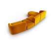 Stūra dīvāns Milo Casa Paolo, dzeltens cena un informācija | Stūra dīvāni | 220.lv