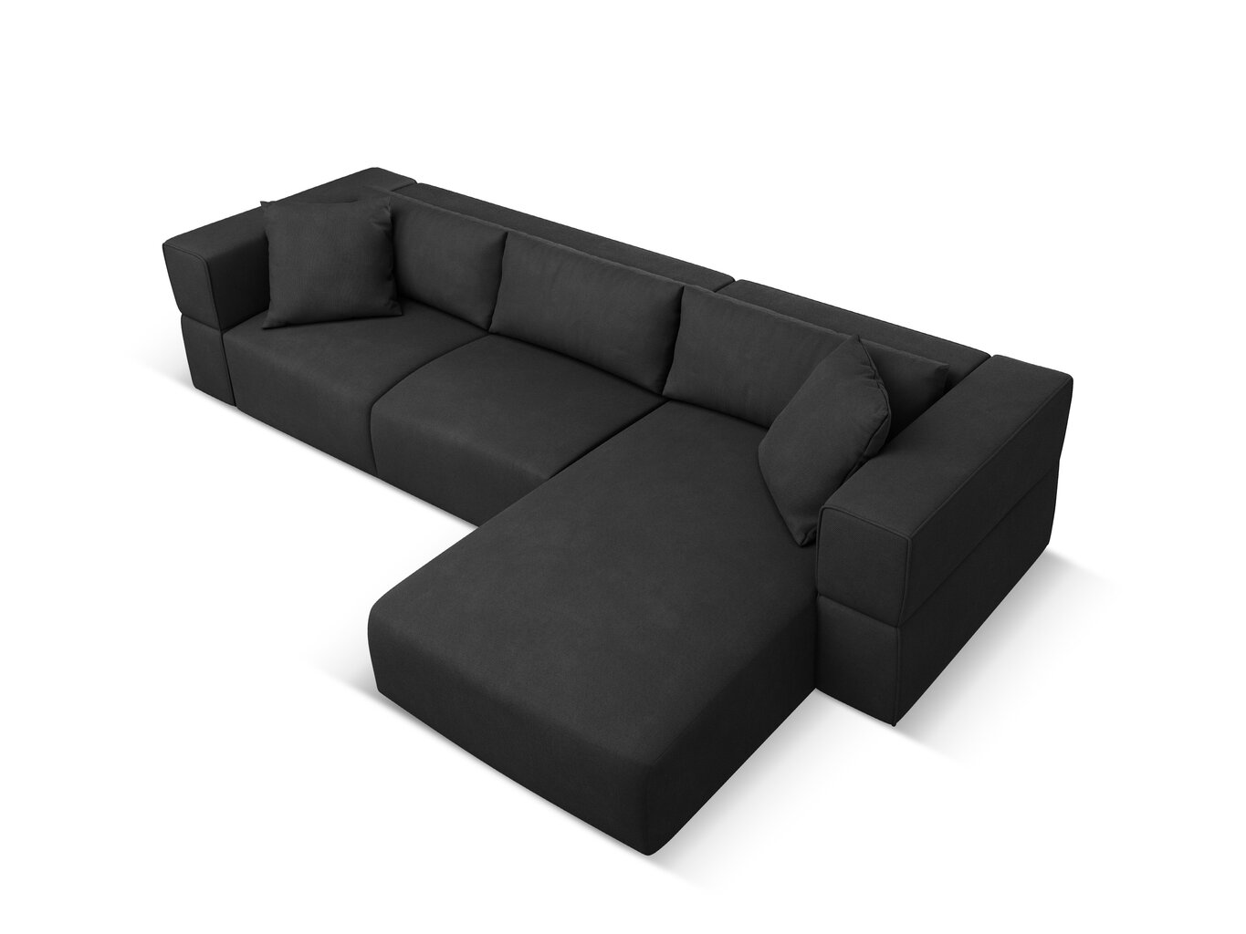 Dīvāns Milo Caso Esther, 305x174x78 cm, melns cena un informācija | Dīvāni | 220.lv