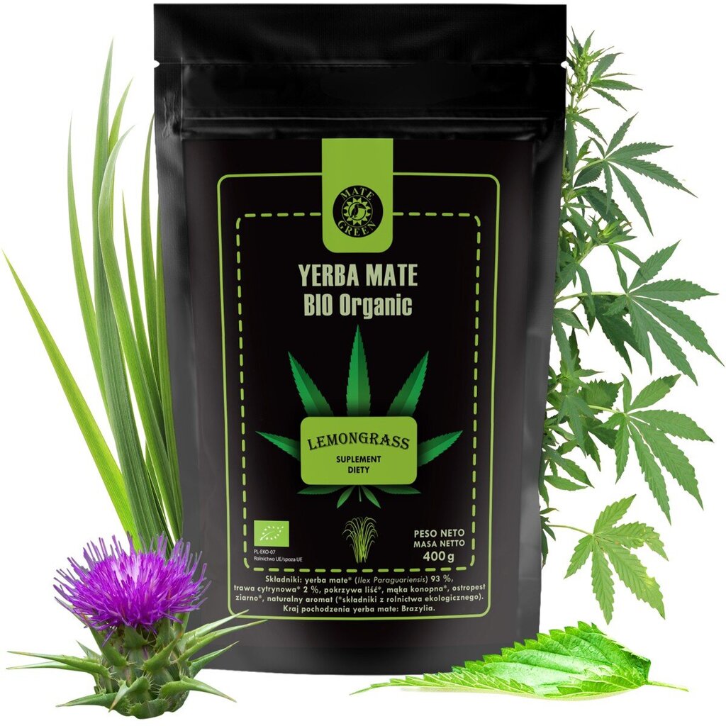 Чай Yerba Mate Bio Organic Lemongrass, 400 г цена | 220.lv