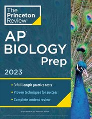 Princeton Review AP Biology Prep, 2023: 3 Practice Tests plus Complete Content Review plus Strategies & Techniques cena un informācija | Sociālo zinātņu grāmatas | 220.lv