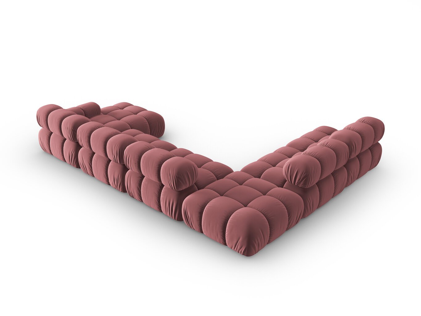 Stūra dīvāns Milo Casa Tropea, rozā cena un informācija | Stūra dīvāni | 220.lv